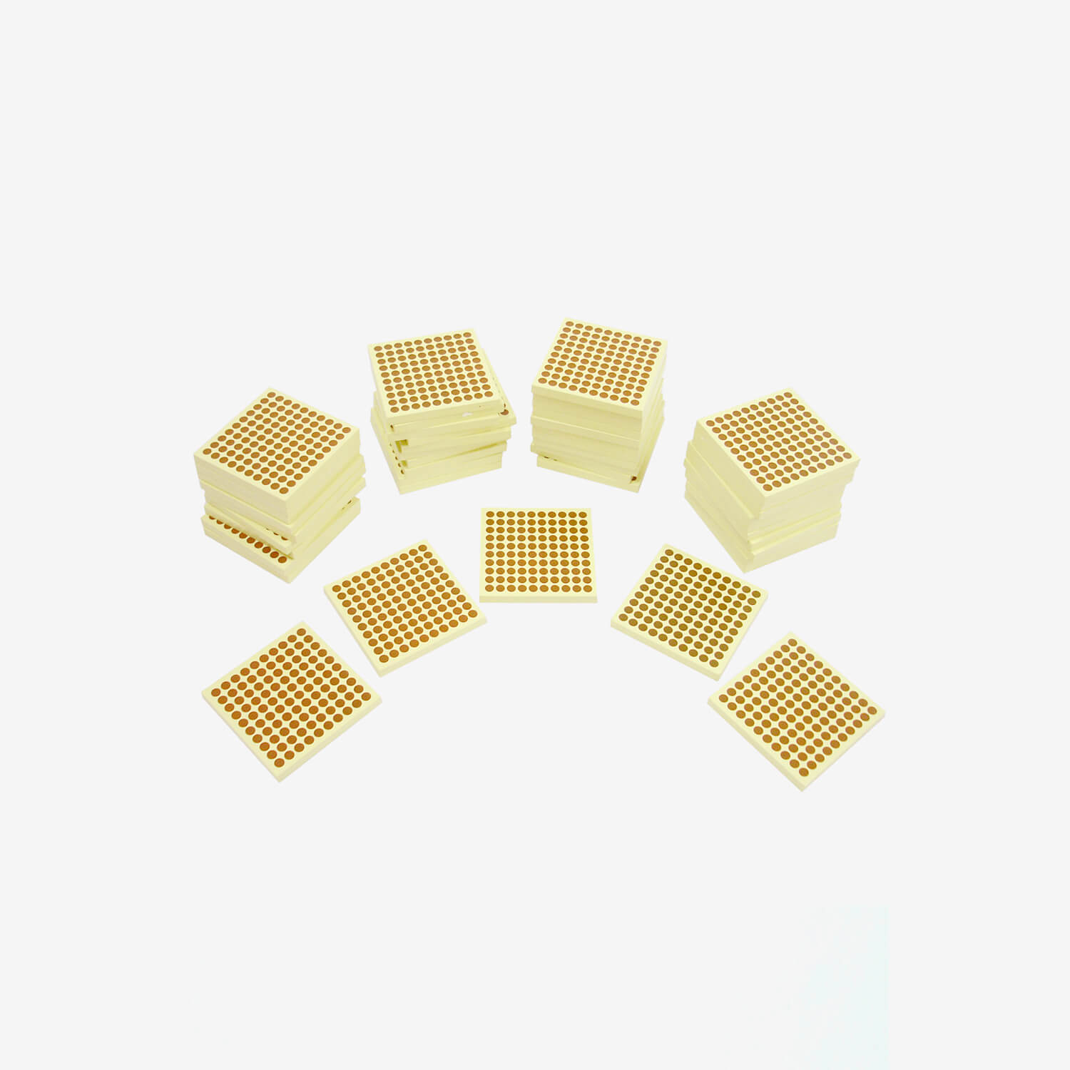 Wooden Square Of 100: Set Of 45