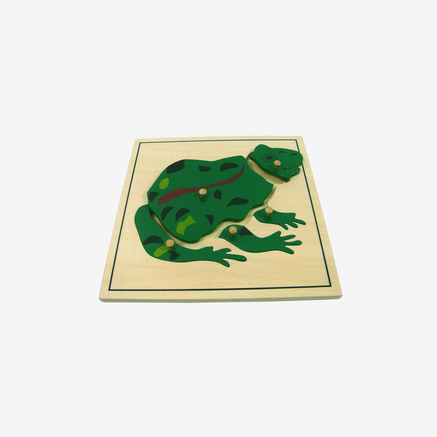 Animal Puzzle: Frog(plastic knob)